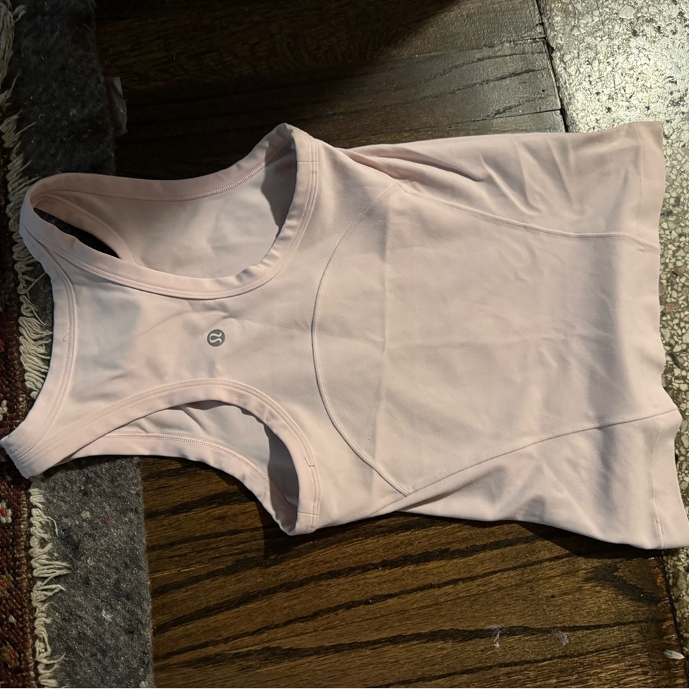 lululemon athletica Align Waist Length Racerback Tank Top - Light Pink Tank Top - Picture 4 of 4